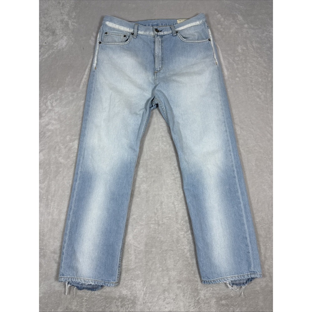 Rag & Bone Men's Light Wash Denim Size 33X28 Distressed Stretch